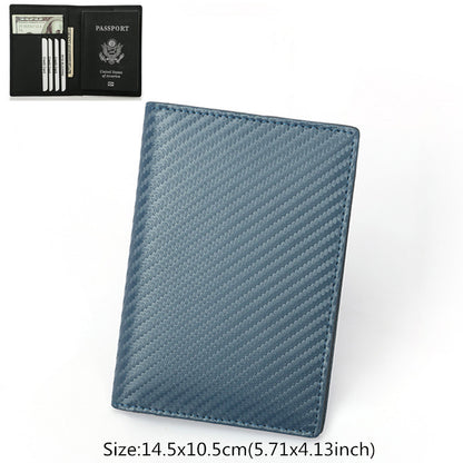 First-Layer Cowhide Passport & Boarding-Pass Wallet — Premium Leather Travel Organizer