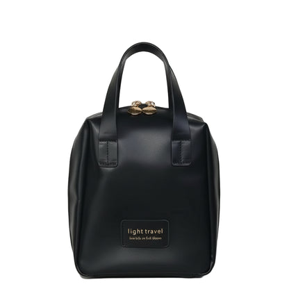 Black Travel Cosmetic Travel Organizer by B & P Atelier