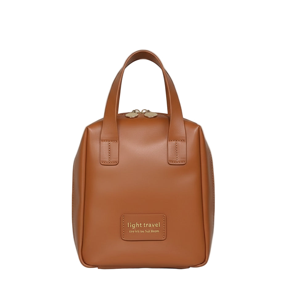 Caramel Mocha Travel Cosmetic Travel Organizer by B & P Atelier