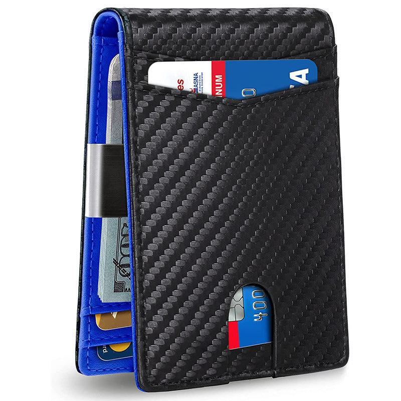 PU leather anti-theft card holder wallet
