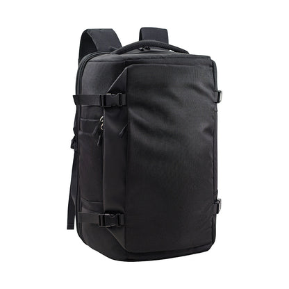 Vacuum compression travel backpack in minimalist design by B & P Atelier