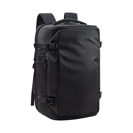 Vacuum compression travel backpack in minimalist design by B & P Atelier
