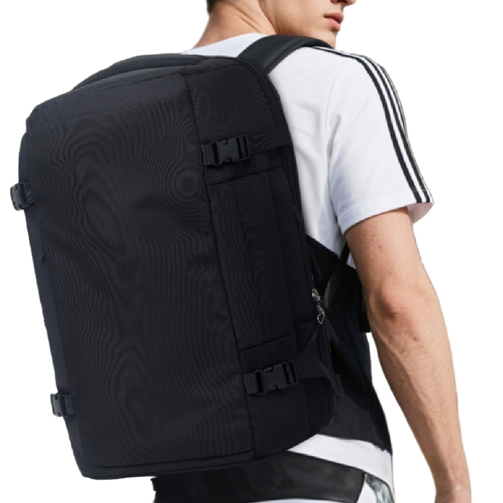 Vacuum compression travel backpack in minimalist design by B & P Atelier