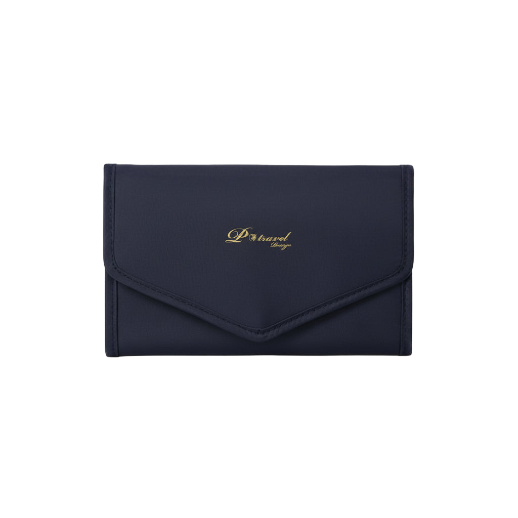 Large capacity PU leather jewelry storage bag